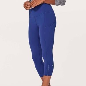 Lululemon Fast & Free Crop II *Nulux 19"
